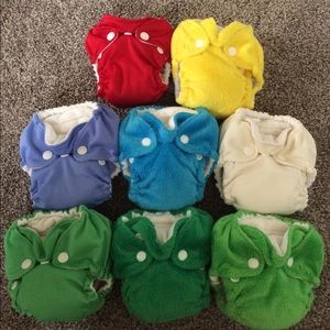 8 Newborn Cloth Diapers!